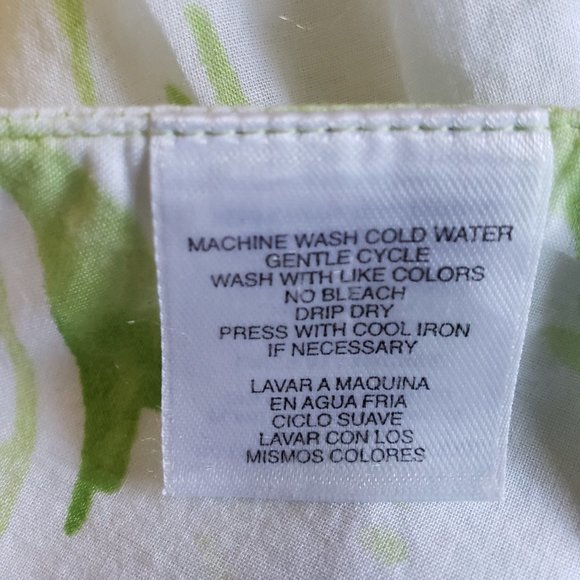 JONES NEW YORK SIGNATURE White Green Abstract Watercolor Floral Skirt 6 M 30 31 - Picture 7 of 8